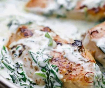 Pan Seared Chicken Florentine